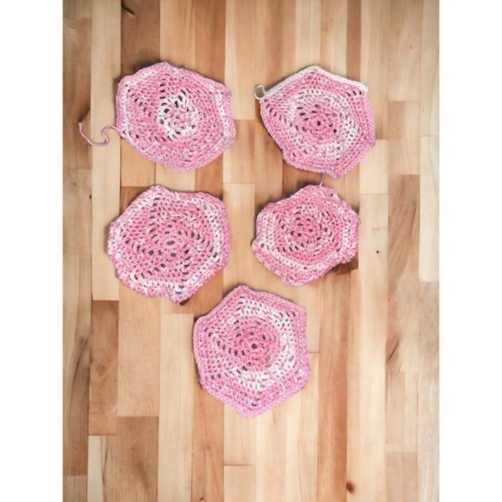Vintage Handmade Crocheted Coasters